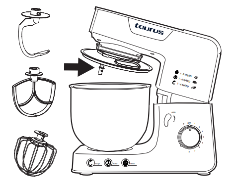 taurus 913600A Kitchen Machine with Jug Blender and Meat Mincer - assembly 4