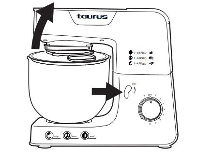 taurus 913600A Kitchen Machine with Jug Blender and Meat Mincer - assembly 6