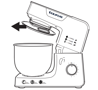 taurus 913600A Kitchen Machine with Jug Blender and Meat Mincer - assembly 8