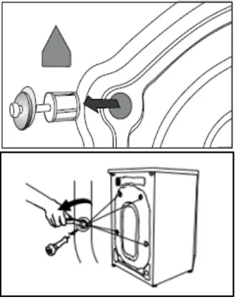 HADEN HW1217 7KG Washing Machine - Transport Bolts