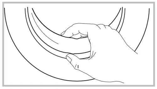 HADEN HW1217 7KG Washing Machine - seal and Glass