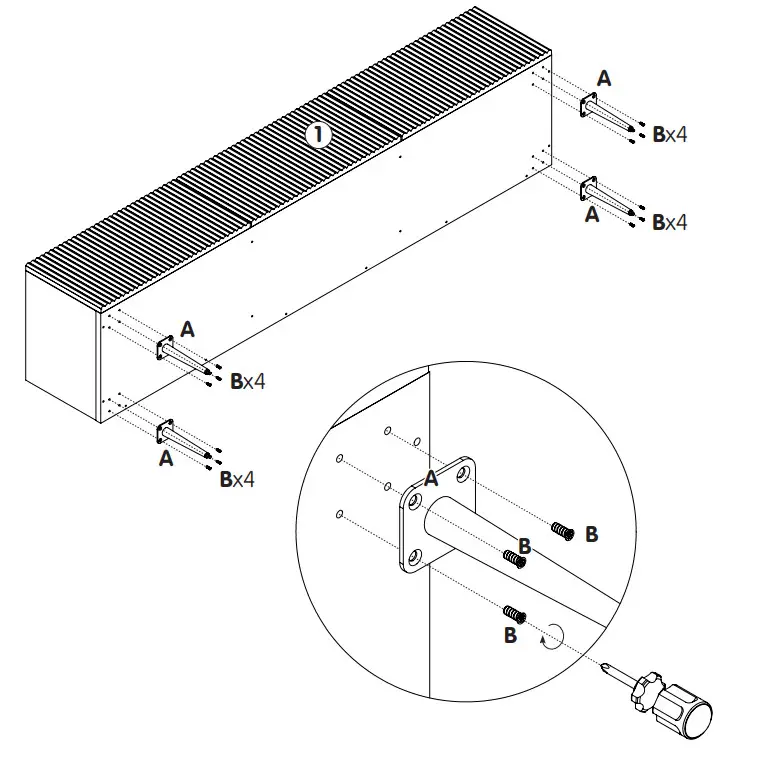 ILVI 407213900000 Low Board Comfortable TV Unit - Assembly 2