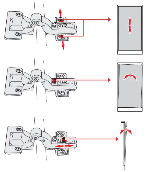 ILVI 407213900000 Low Board Comfortable TV Unit - Hinges