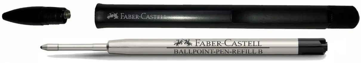 FABER-CASTELL 1148780 Fine Black Hexo Ballpoint Pen