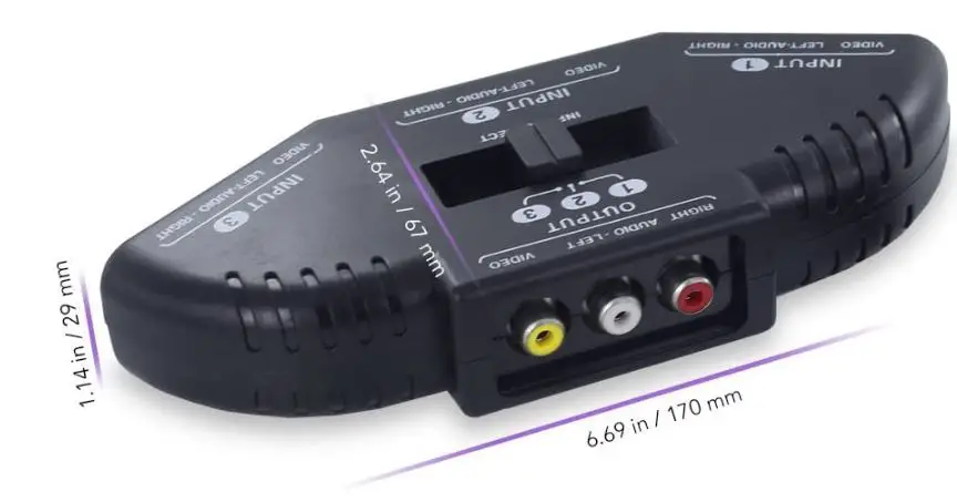 Fosmon-A1602-RCA-Splitter-with-3-Way-Audio-fig-1