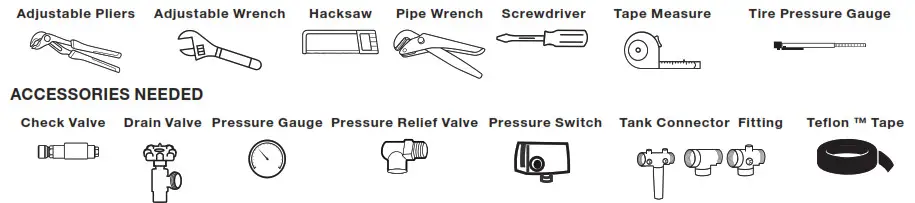 global water solutions PressureWaveSF Pressure Tank - TOOLS