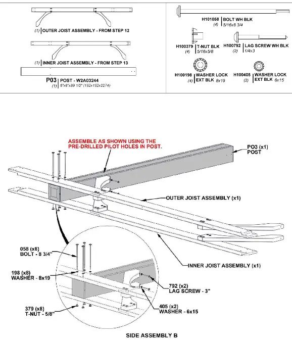 Backyard DISCOVERY 2101579COM Beaumont 20 ft x 12 ft Light Brown All Cedar Wooden Pergola - ASSEMBLY10