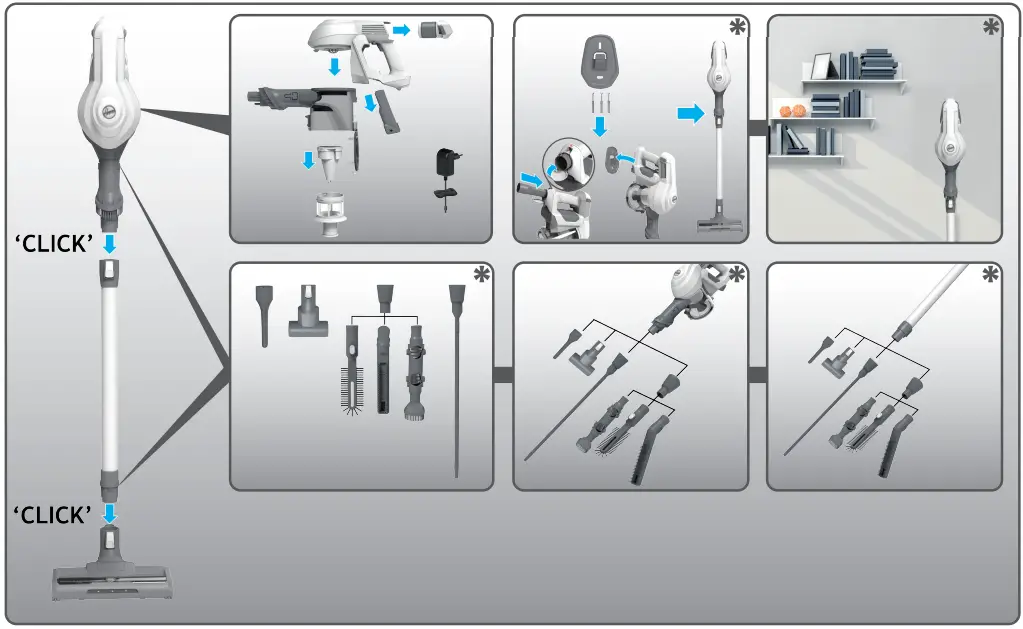 HOOVER-HF110P-011-Cordless-Vacuum-Cleaner-FIG-1