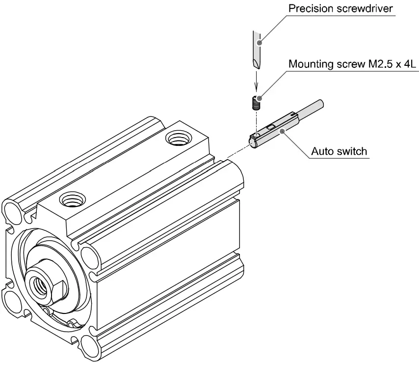 SMC D M9 Solid State Auto Switch - Mounting and Installation