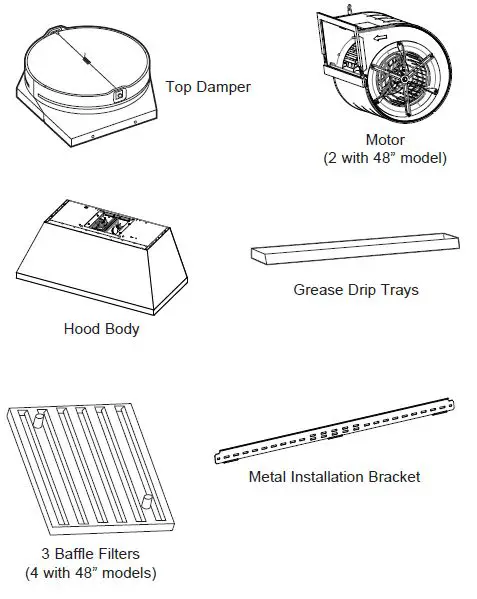 MONOGRAM ZVW1360 36 and 48 Inch Wall Hood Instruction Manual-fig-3