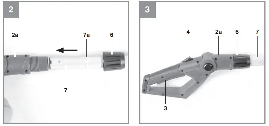 Einhell GE-HC 18 Cordless Telescopic Hedge Trimmer - Fig 2