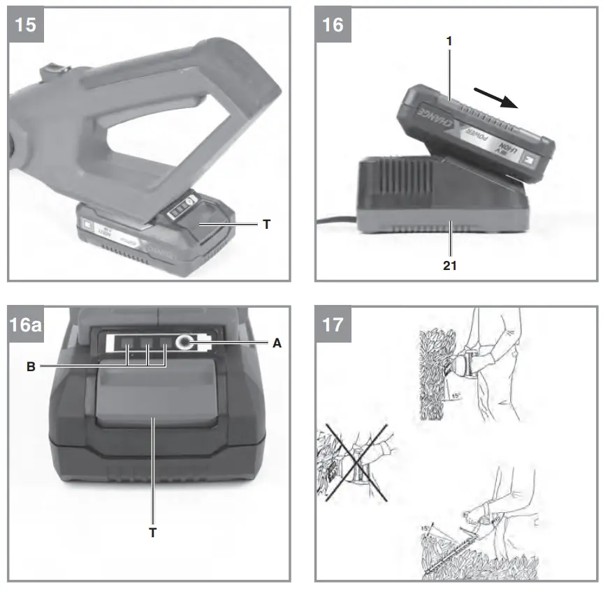 Einhell GE-HC 18 Cordless Telescopic Hedge Trimmer - Fig 7