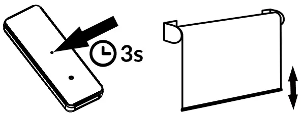 NEO SMART BLINDS RC W Remote Control - Reverse Direction