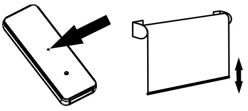 NEO SMART BLINDS RC W Remote Control - Set Button