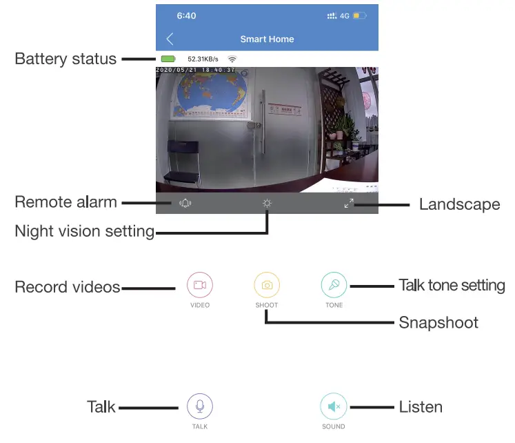 OzSpy IP34 Outdoor Long Standy Wi Fi Camera - App 1