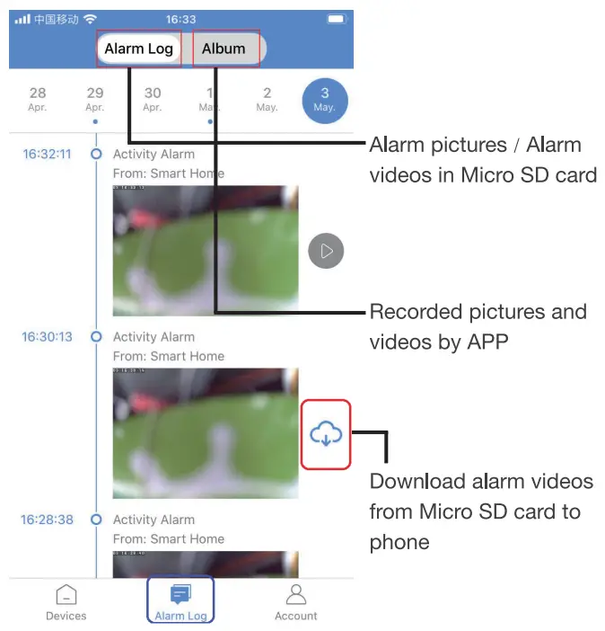 OzSpy IP34 Outdoor Long Standy Wi Fi Camera - App 2