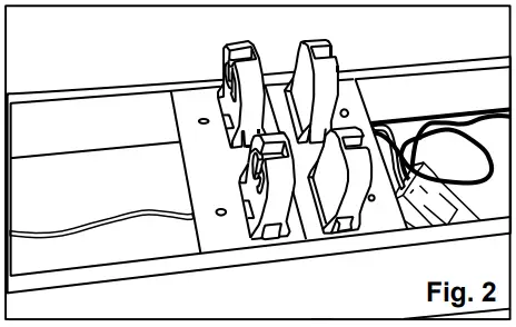 EnviroLite STCONN1 4P 8 FT Industrial LED White Strip Light Fixture with 4 T8 LED Tubes - ASSEMBLY 1