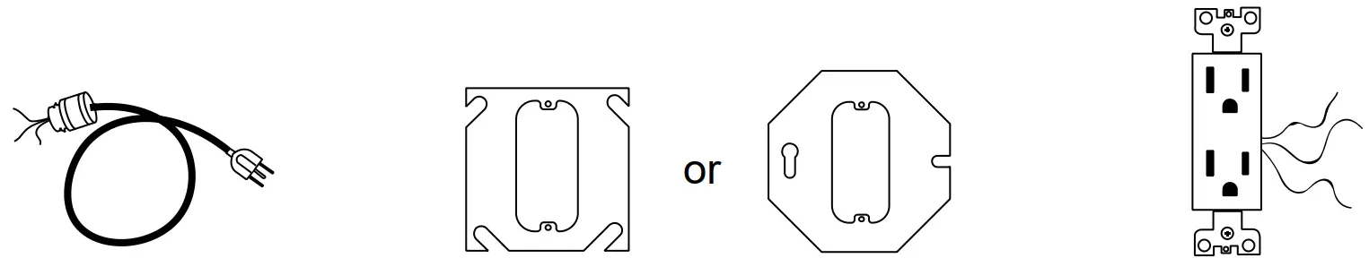 EnviroLite STCONN1 4P 8 FT Industrial LED White Strip Light Fixture with 4 T8 LED Tubes - Plug Installation