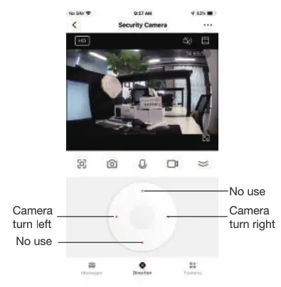 tuya TY017 Wall Lamp Security WiFi Camera - camera clockd