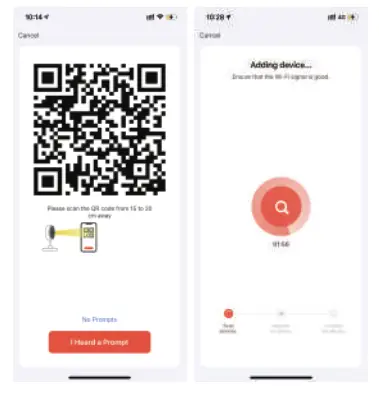 tuya TY017 Wall Lamp Security WiFi Camera - qr code 1