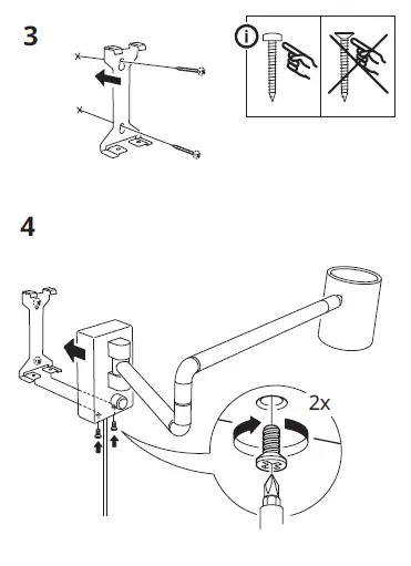 IKEA NYMANE Wall Lamp with Swing Arm-FIG-4