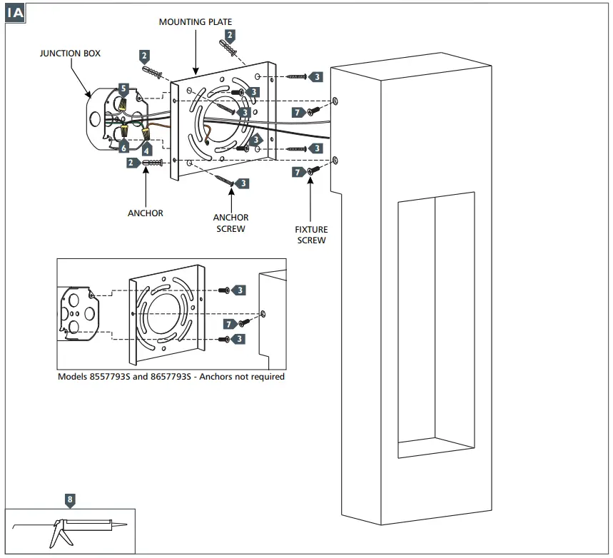 THE HOME DEPOT Testa Large 2 Light Black LED Outdoor Wall Lantern Sconce - Fixture