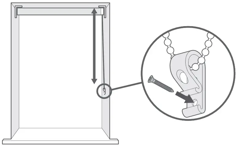 blinds2go Little Orchard Soft Blue Roman Blind - Child Safety