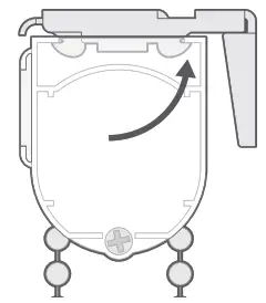 blinds2go Little Orchard Soft Blue Roman Blind - blind1