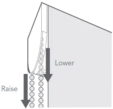 blinds2go Little Orchard Soft Blue Roman Blind - blind3