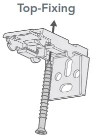 blinds2go Little Orchard Soft Blue Roman Blind - brackets