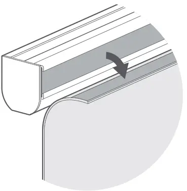 blinds2go Little Orchard Soft Blue Roman Blind - fabric