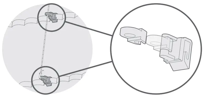 blinds2go Little Orchard Soft Blue Roman Blind - fabric1