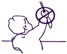 blinds2go Little Orchard Soft Blue Roman Blind - icon