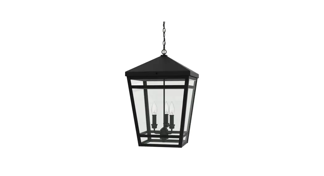 Signature Hardware 482644 Edgehill 3-light Outdoor Pendant Black Instruction Manual