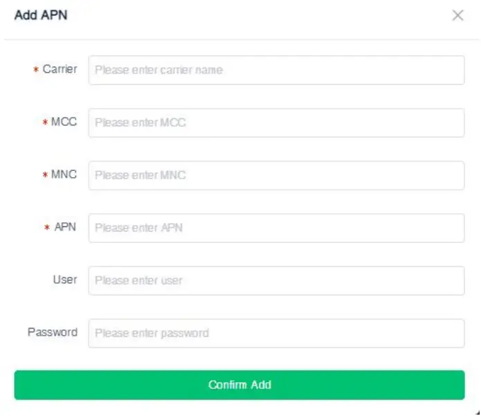 Bove Technology 1678086873 LoRaWAN Walrus OD Gateway - APN Config 2