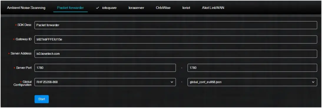 Bove Technology 1678086873 LoRaWAN Walrus OD Gateway - Packet Forwarder
