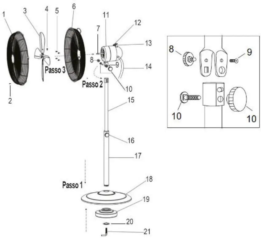 Ardes AR5C40PBH Chrome 40B Stand Fan - Overview