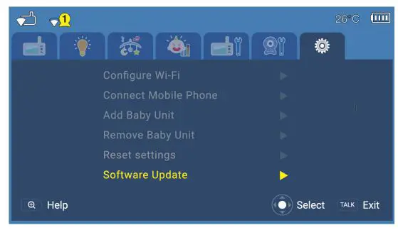 vtech RM5756HD Baby Monitor User Guide - Press MENU SELECT key on your Parent Unit
