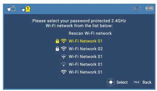 vtech RM5756HD Baby Monitor User Guide - Select your Wi-Fi network