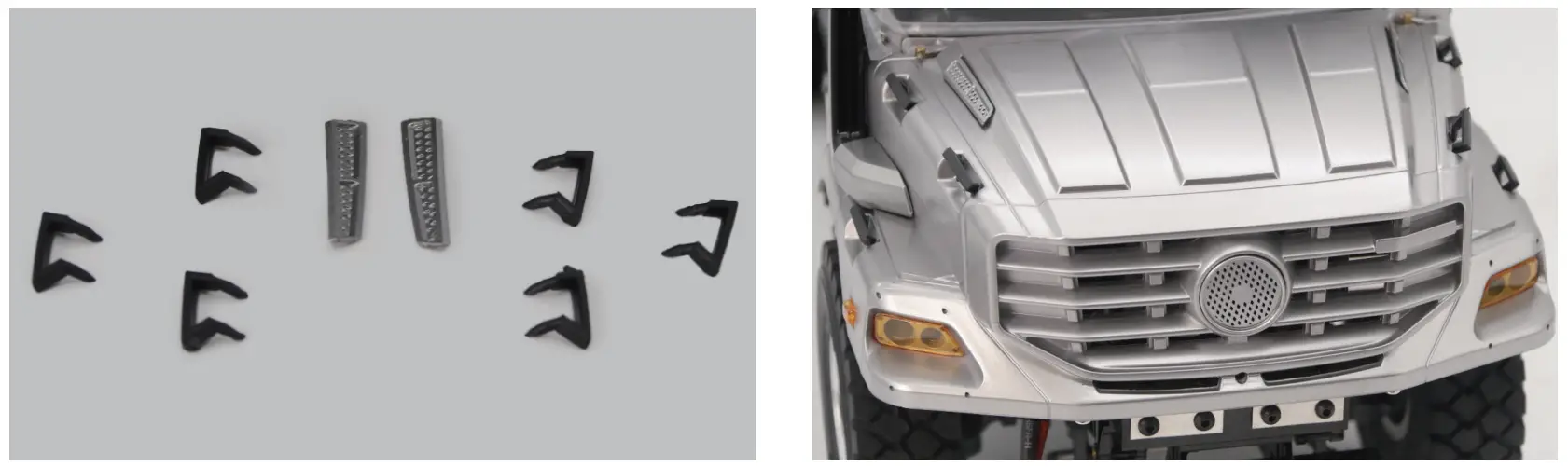 INSTALL THE ARMREST AND EXHAUST COVER ON THE HOOD