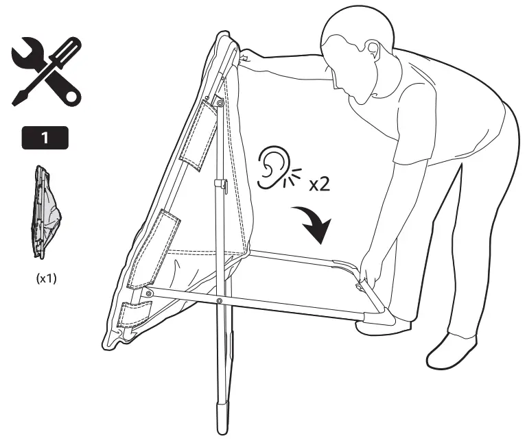amazon basics B09J16NZ6W Hexagon Chair with Foldable Metal Frame - unfolding