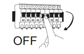 YUHAO 1085-4, 1085-5 Ceiling Fan -breaker box