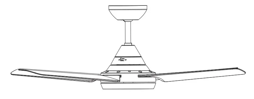 YUHAO 1085-4, 1085-5 Ceiling Fan - fan 1