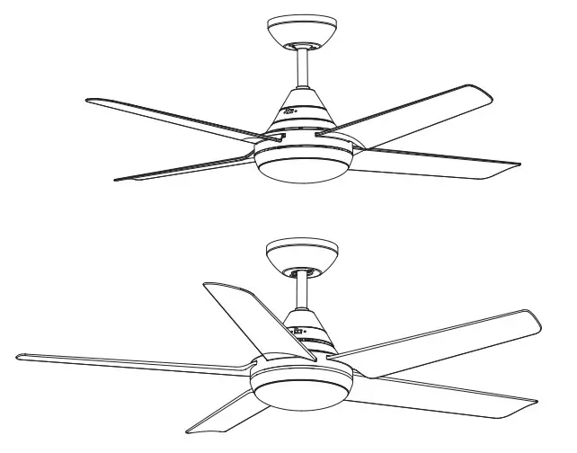 YUHAO 1085-4, 1085-5 Ceiling Fan