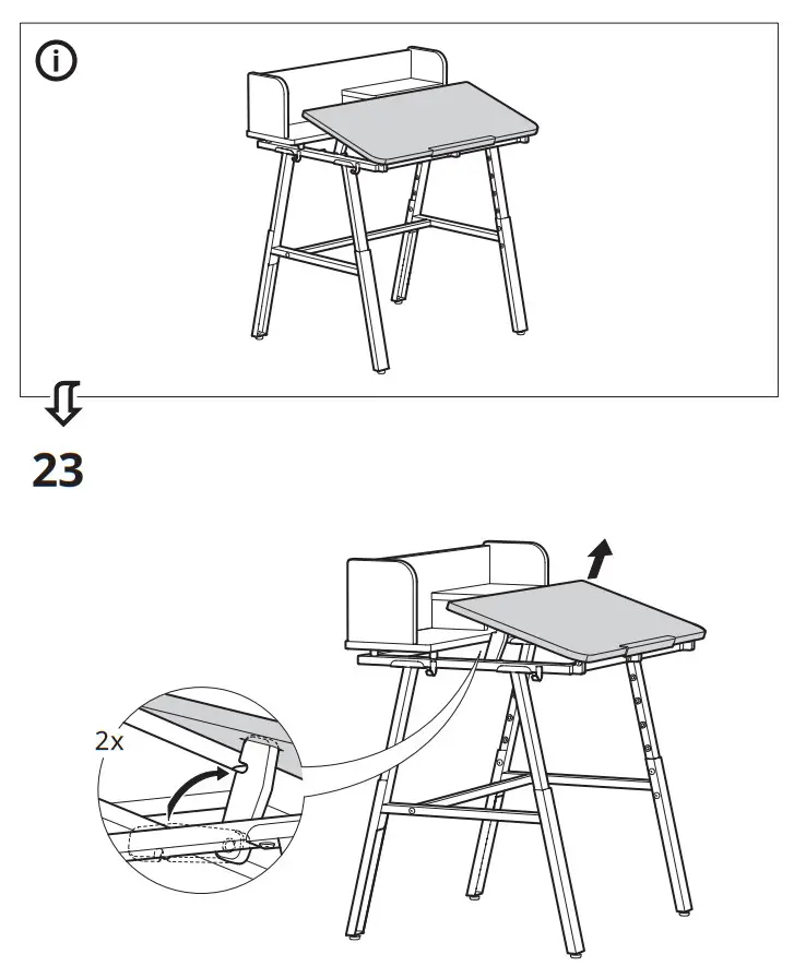 IKEA 115461 PIPLÄRKA Children's Desk and Chair - fig 14
