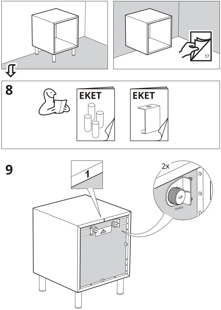 IKEA AA 1914770 6 2 EKET Cabinet Light Grey - FIGURE 7