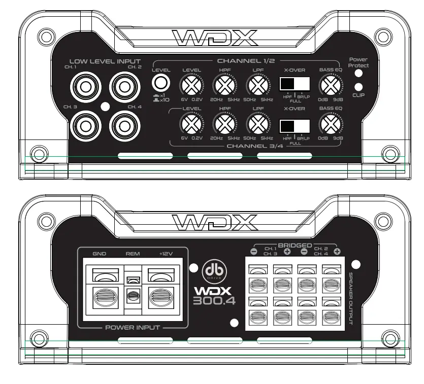 Wdx Amplifier’s Control & Connection
