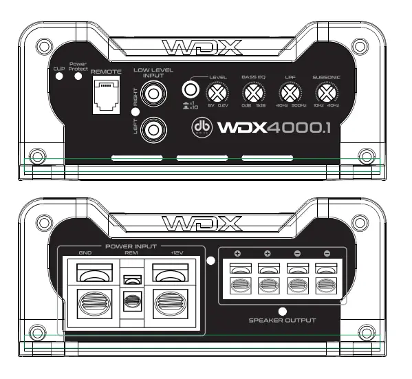 Wdx Amplifier’s Control & Connection