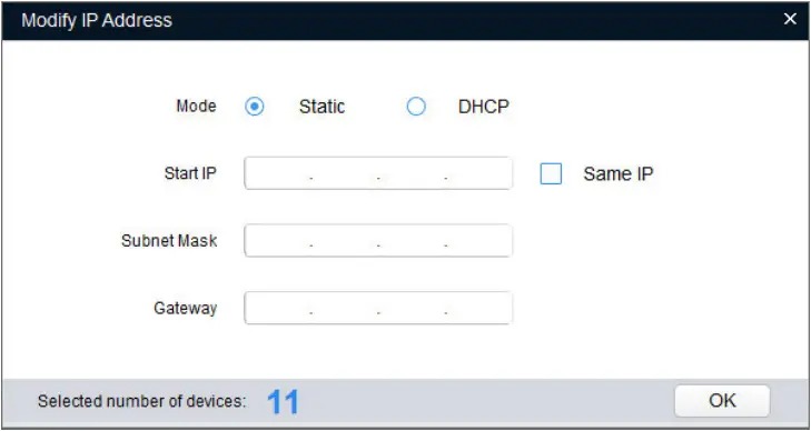 WORLD EYECAM - Modify IP Address Interface