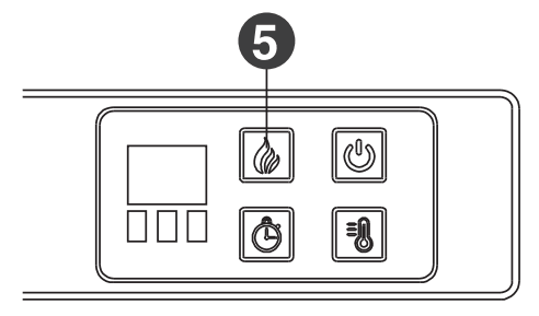 TURBRO EF23-SERIES Eternal Flame 23 in. Electric Log Set Heater - flame control